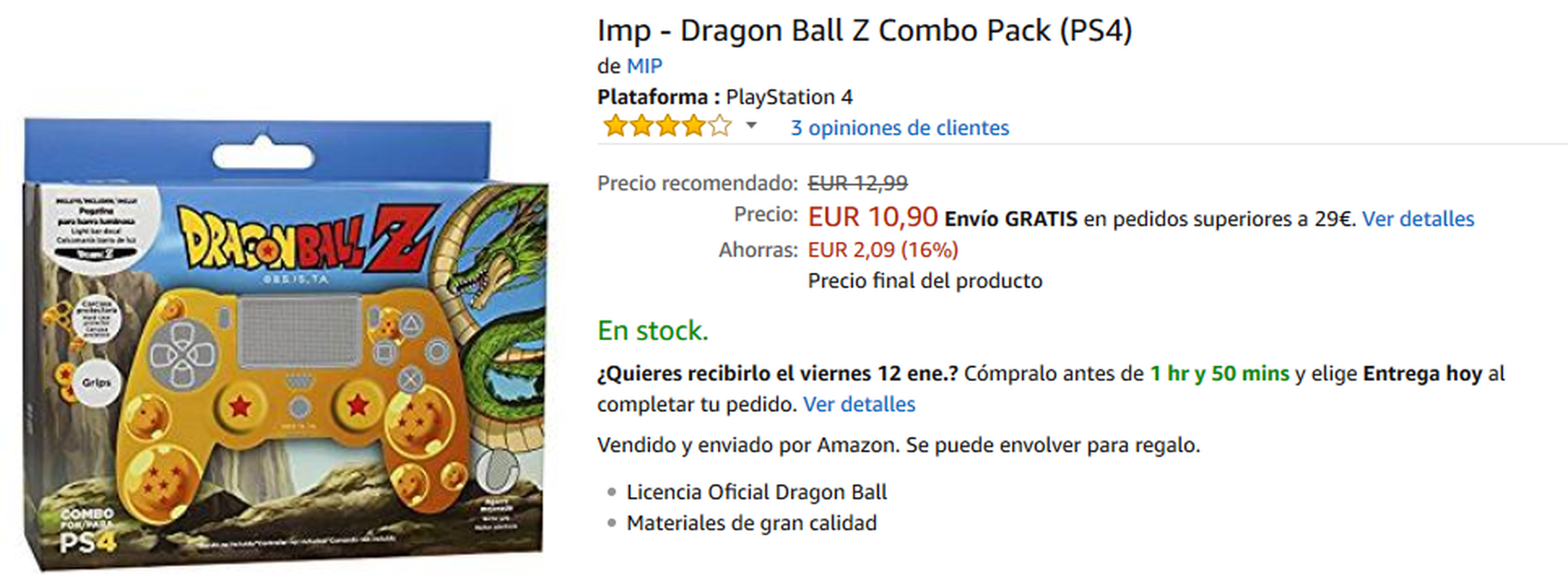 Accesorios Dragon Ball para PS4