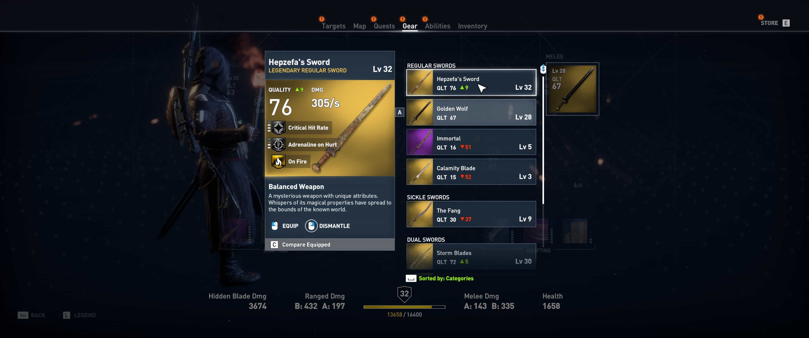 Assassin's Creed Origins - Espada de Hepzefa Assassin's Creed Origins - Espada de Hepzefa