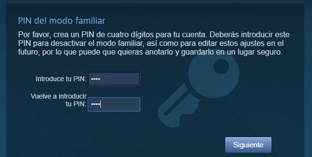 Cómo activar el control parental en Steam Modo Familiar en Steam
