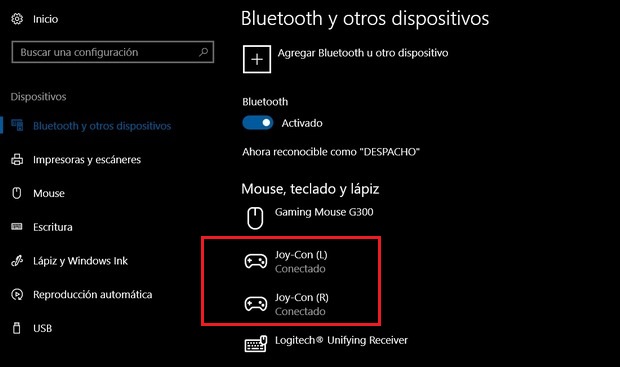 Cómo usar los joy-co en PC como un solo gamepad Joy-con de Nintendo Switch en PC