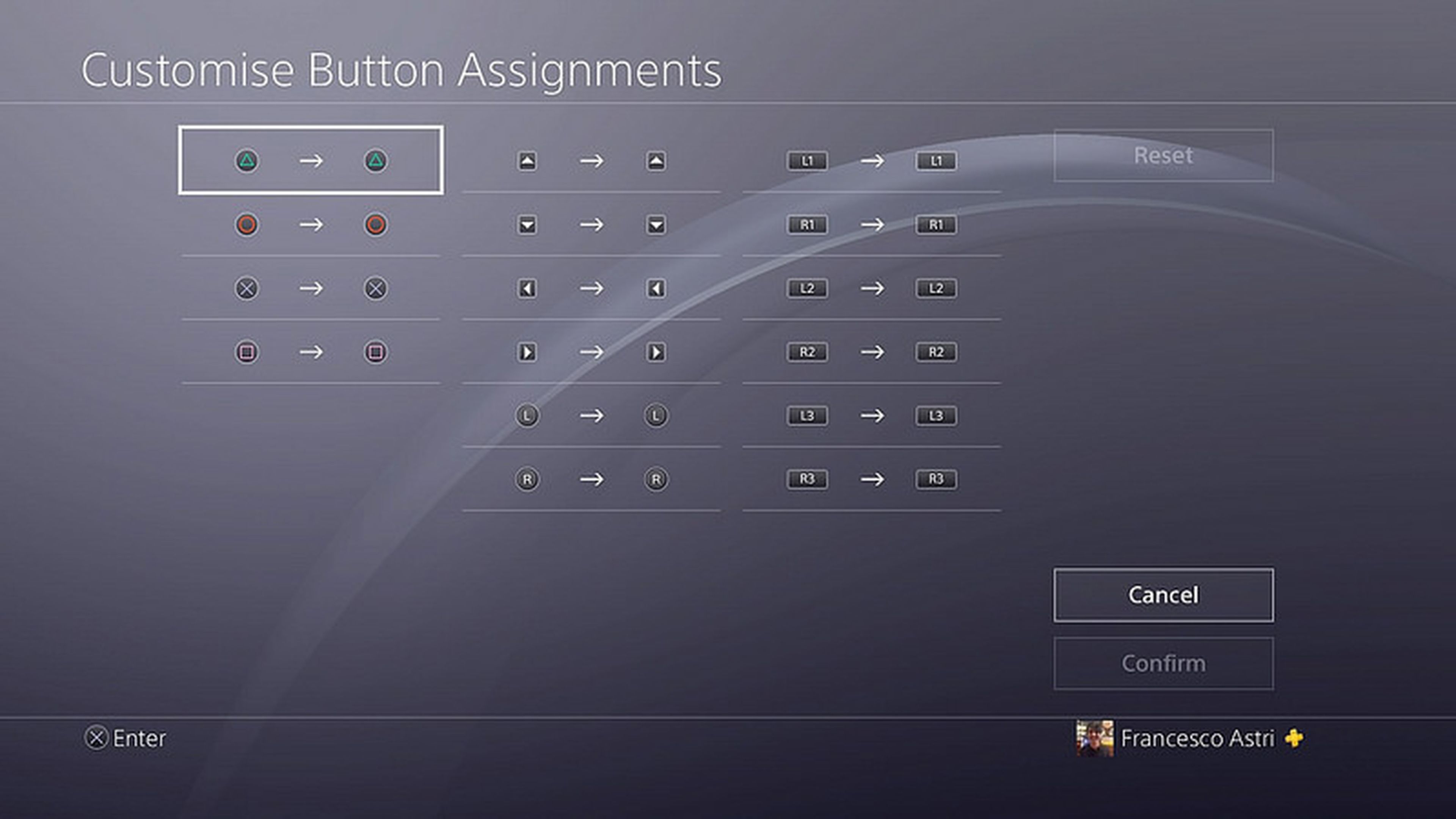 Configura los botones del DualShock 4