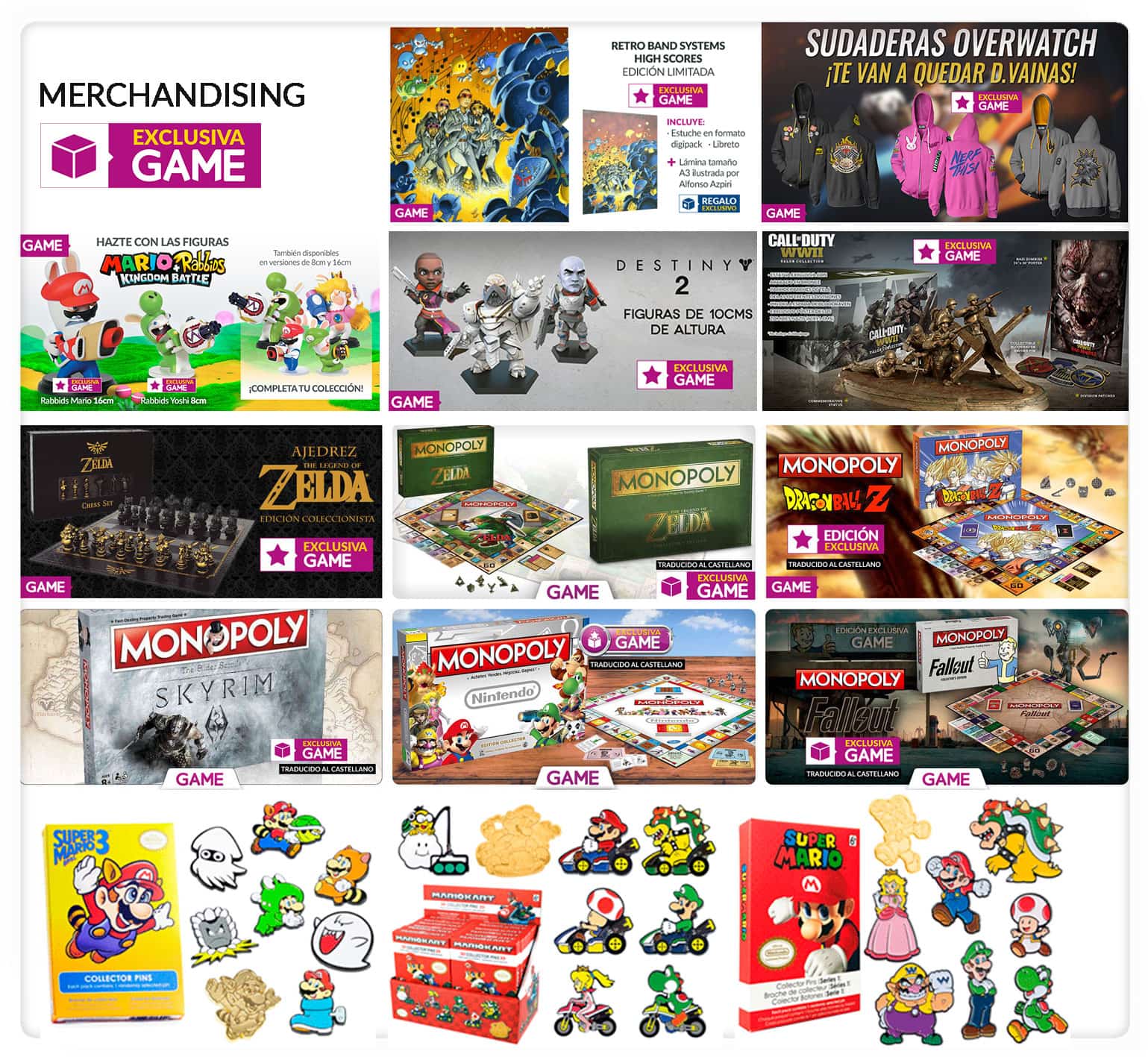 GAME productos merchandising Reyes Magos 2018 GAME productos merchandising Reyes Magos 2018