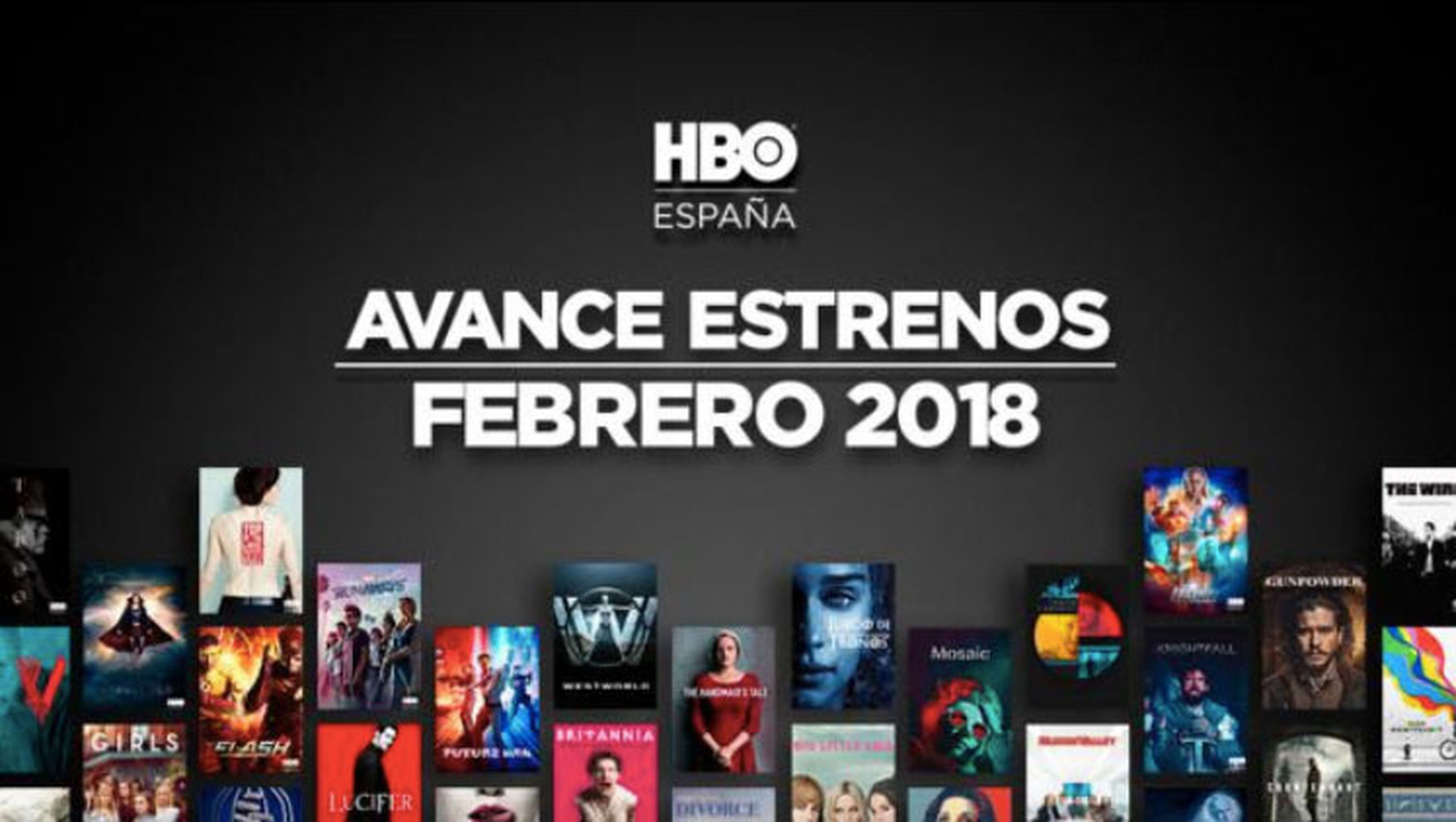 HBO febrero catalogo