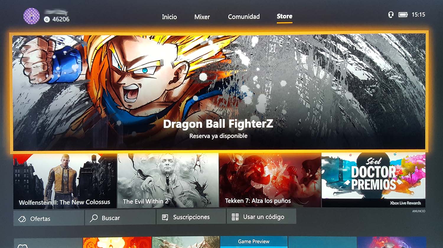 Menú de Xbox One Menú de Xbox One