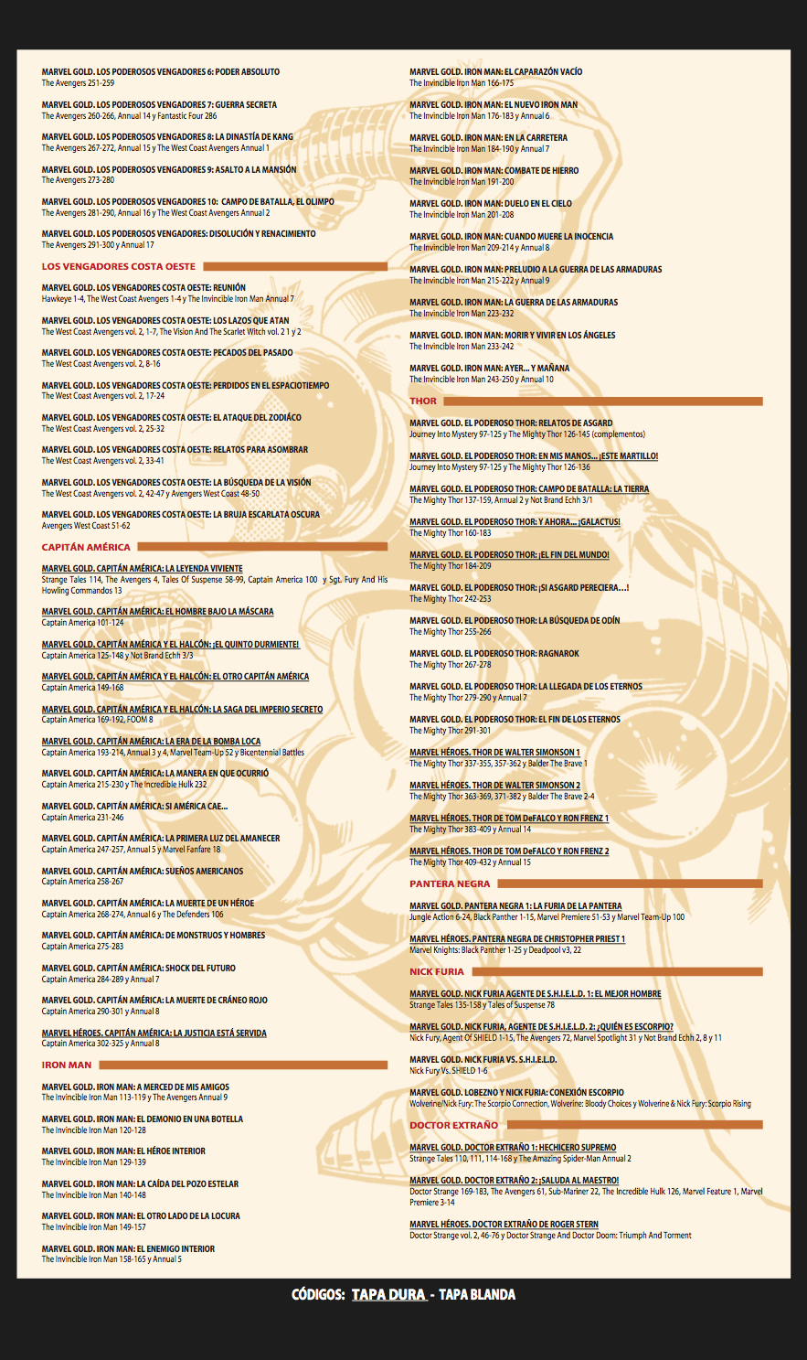 Panini publica la guía de lectura 2018 para los clásicos Marvel Casa de las ideas, comics