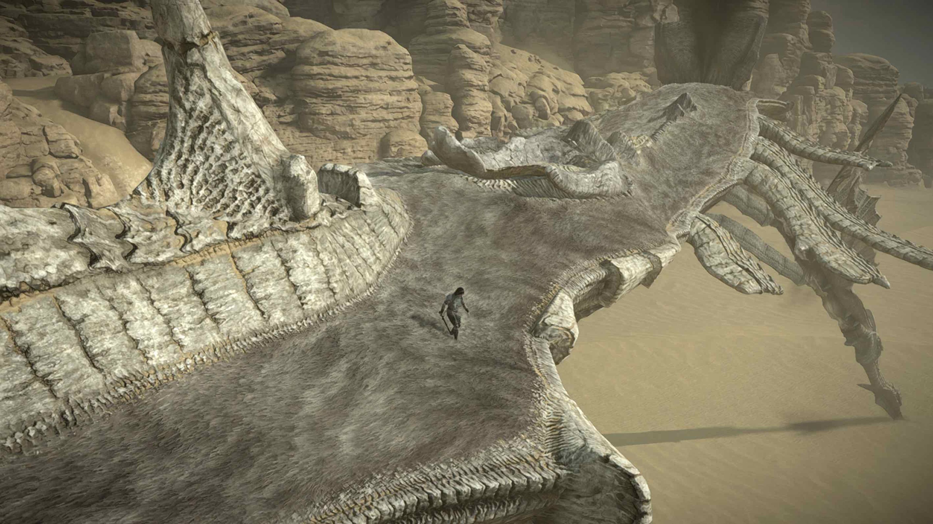 Los Colosos de Shadow of the Colossus son en realidad puzzles únicos e invitan a descubrir, por ejemplo, como subir al lomo de una criatura voladora.