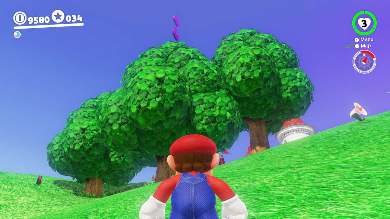 Super Mario Odyssey monedas moradas Reino Champiñón Super Mario Odyssey monedas moradas Reino Champiñón