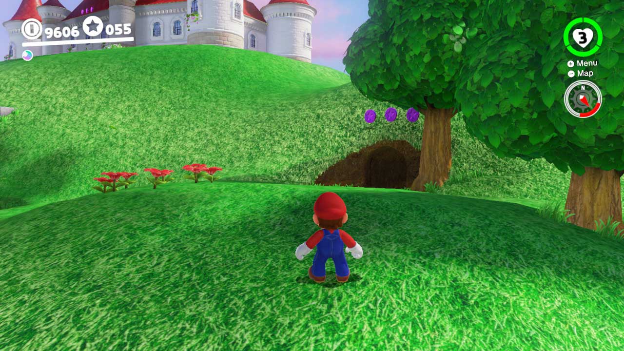 Super Mario Odyssey monedas moradas Reino Champiñón Super Mario Odyssey monedas moradas Reino Champiñón