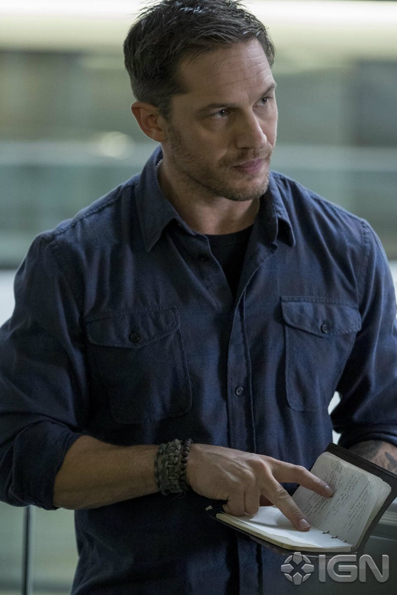 Tom Hardy como Eddie Brock en Venom Tom Hardy como Eddie Brock en Venom