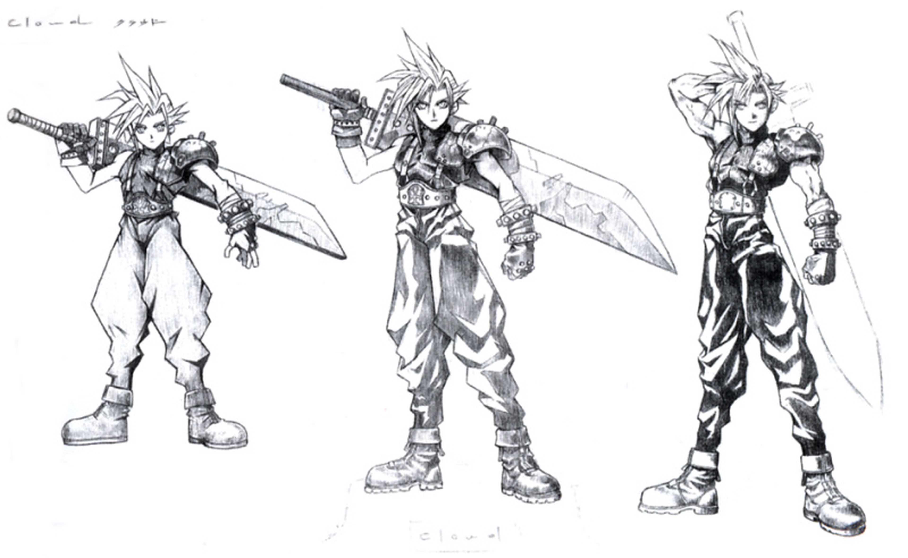 Diseños de Cloud Final Fantasy VII