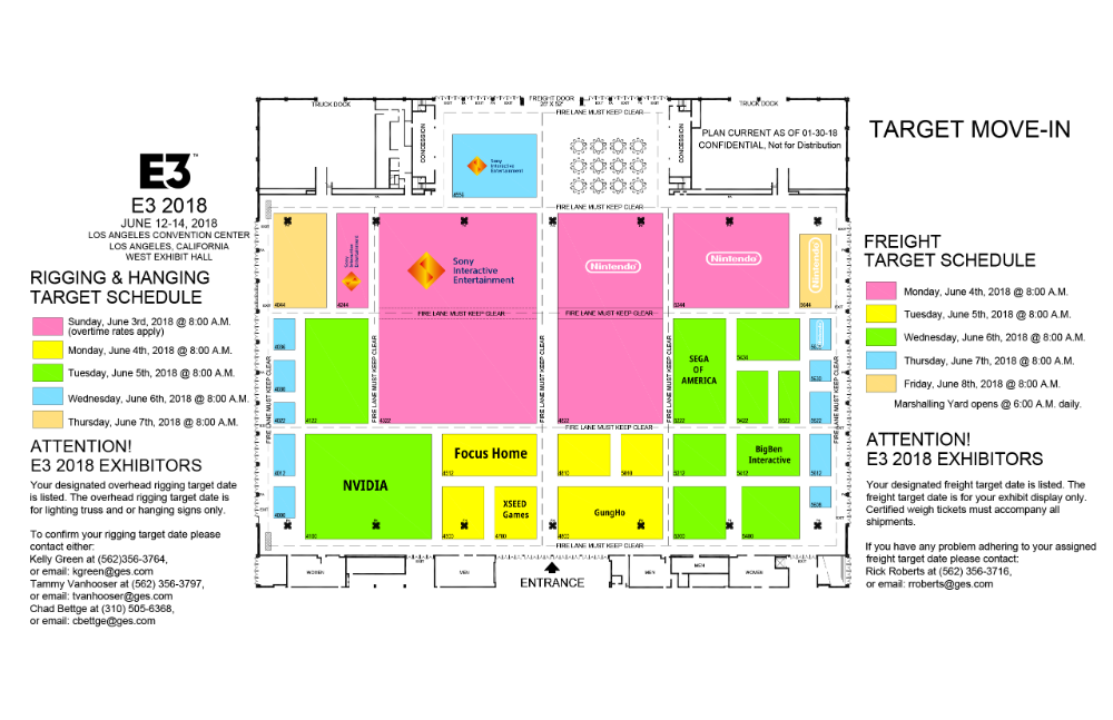 E3 2018 - Mapa Pabellón Principal E3 2018 - Mapa Pabellón Principal
