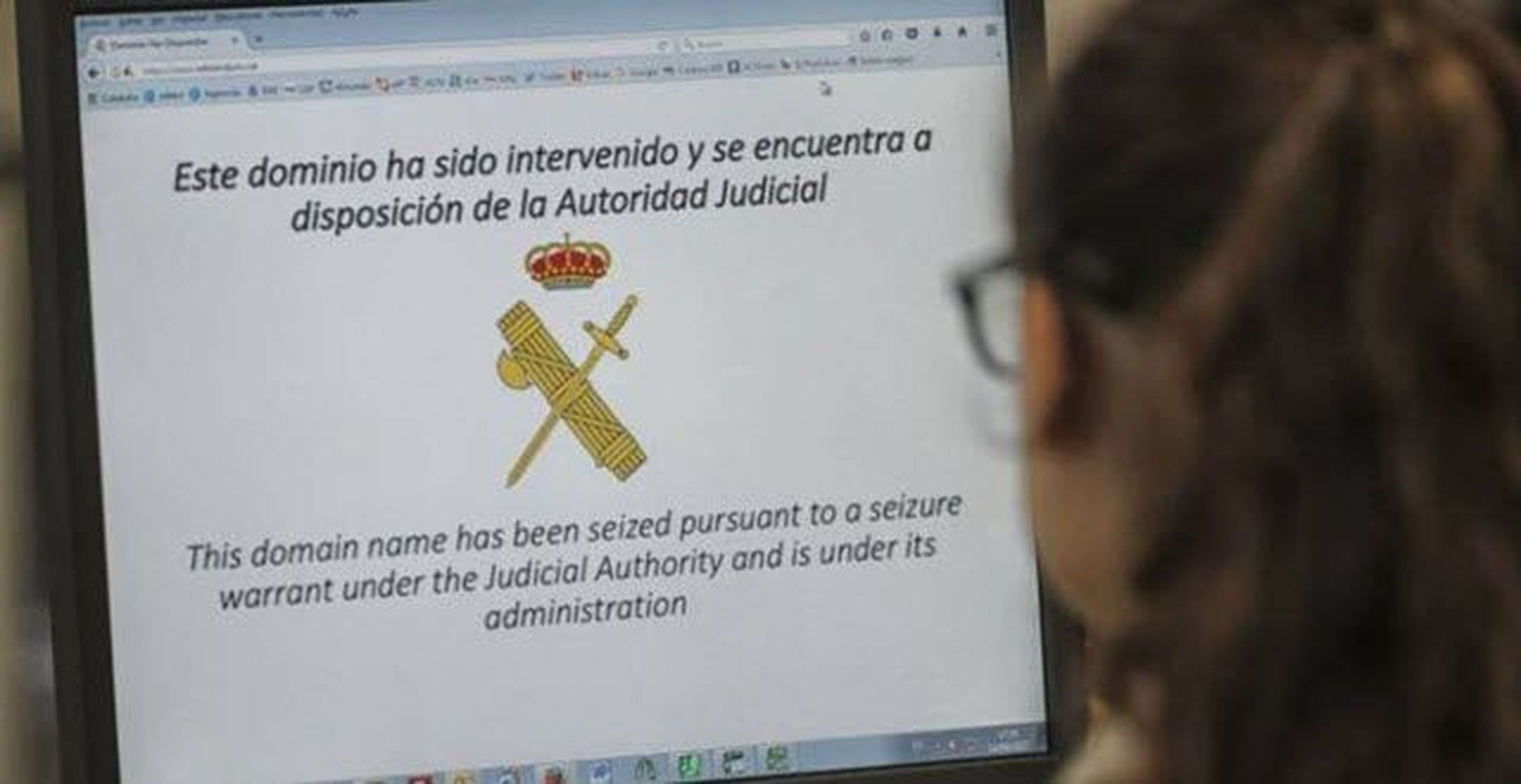Guardia Civil bloque webs piratas