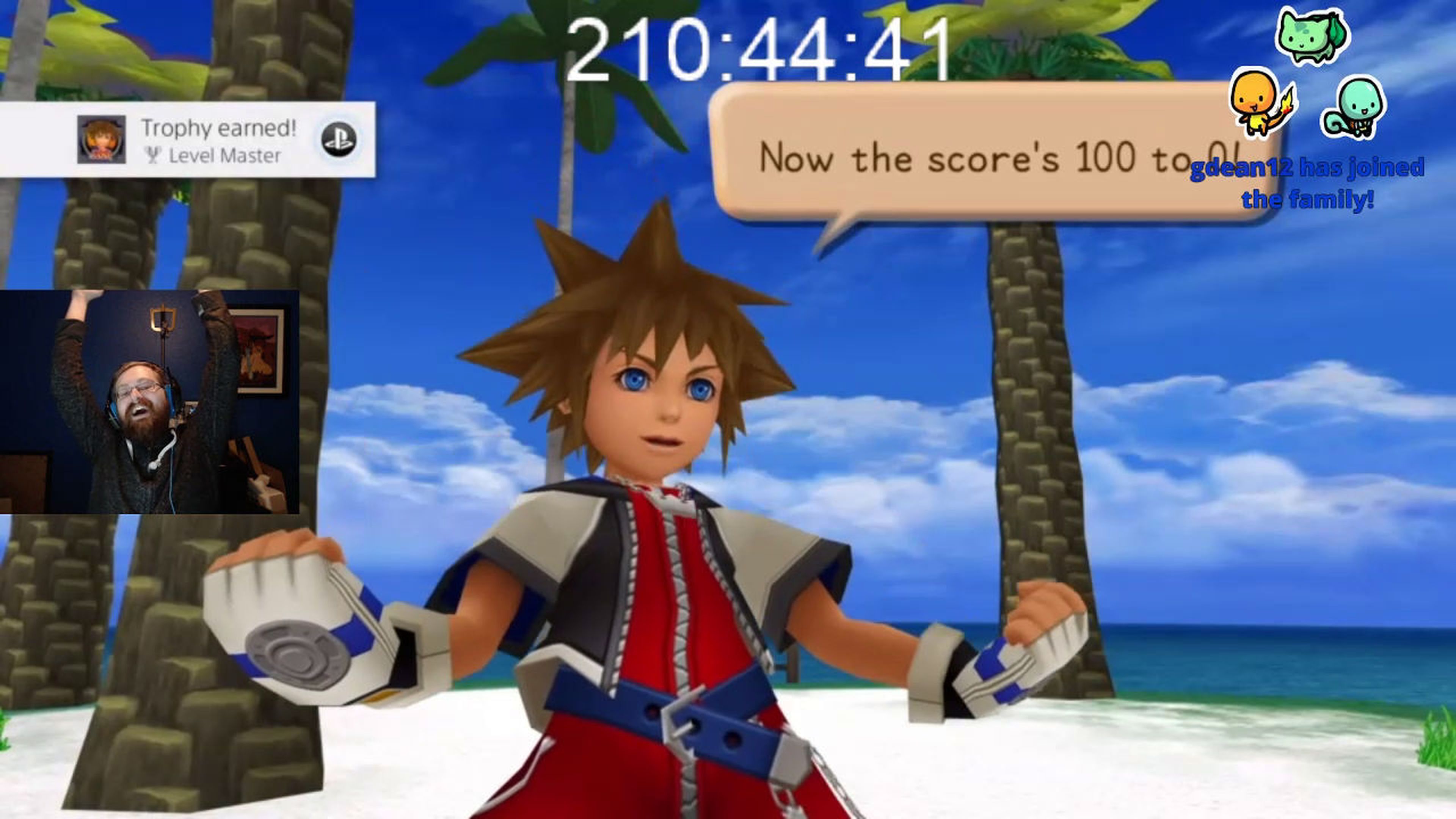 Llega al nivel 100 en el primer Kingdom Hearts en las Islas del Destino
