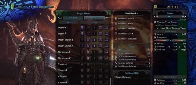 Monster Hunter World - Vaal Hazak Armor Monster Hunter World - Vaal Hazak Armor