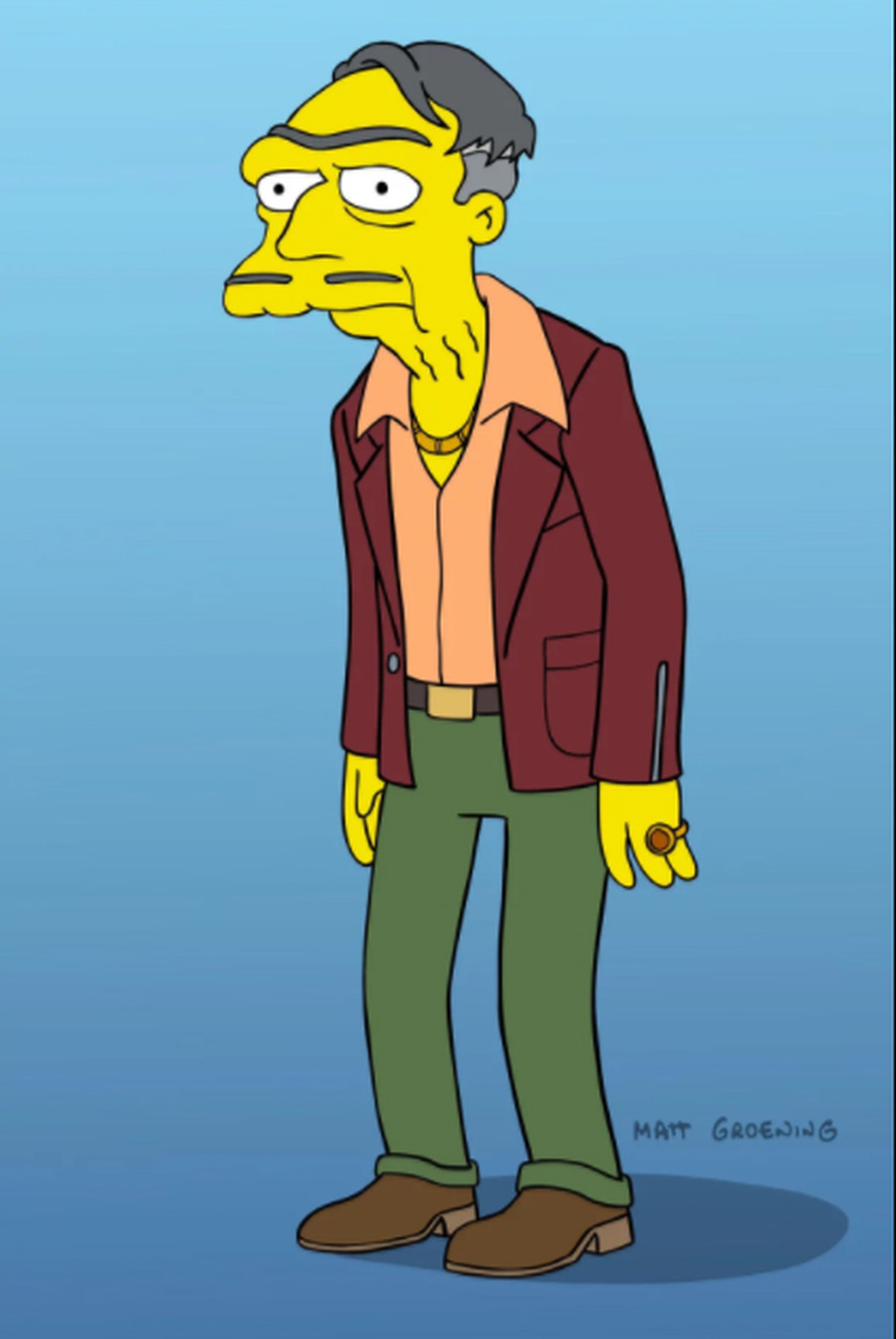 Morty Szyslak, padre de Moe en Los Simpsons