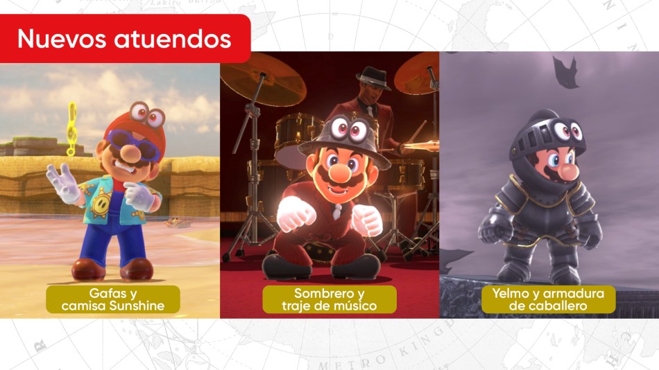 Nuevos trajes Super Mario Odyssey Nuevos trajes Super Mario Odyssey