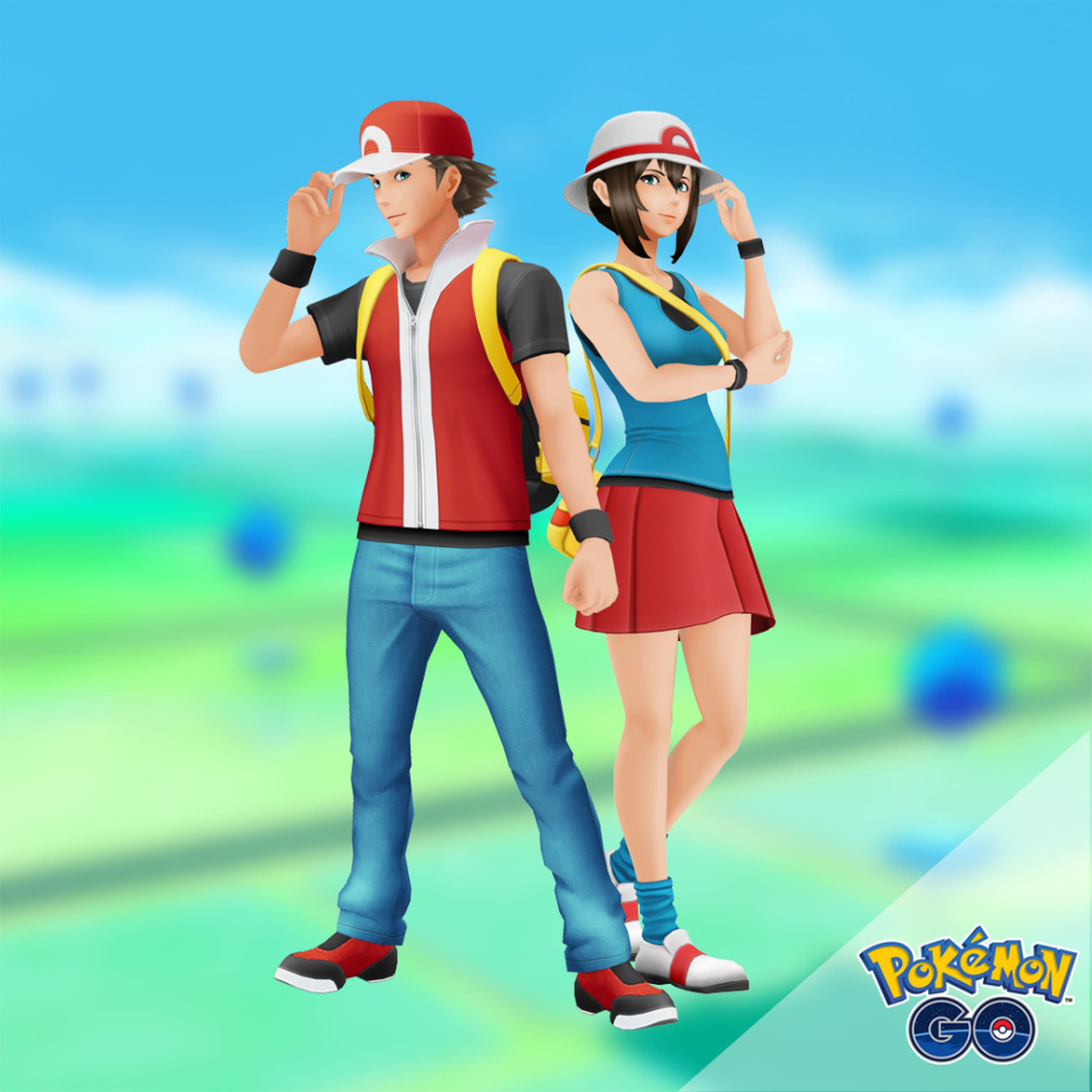 Pokémon GO - Entrenador Rojo Fuego y Verde Hoja
