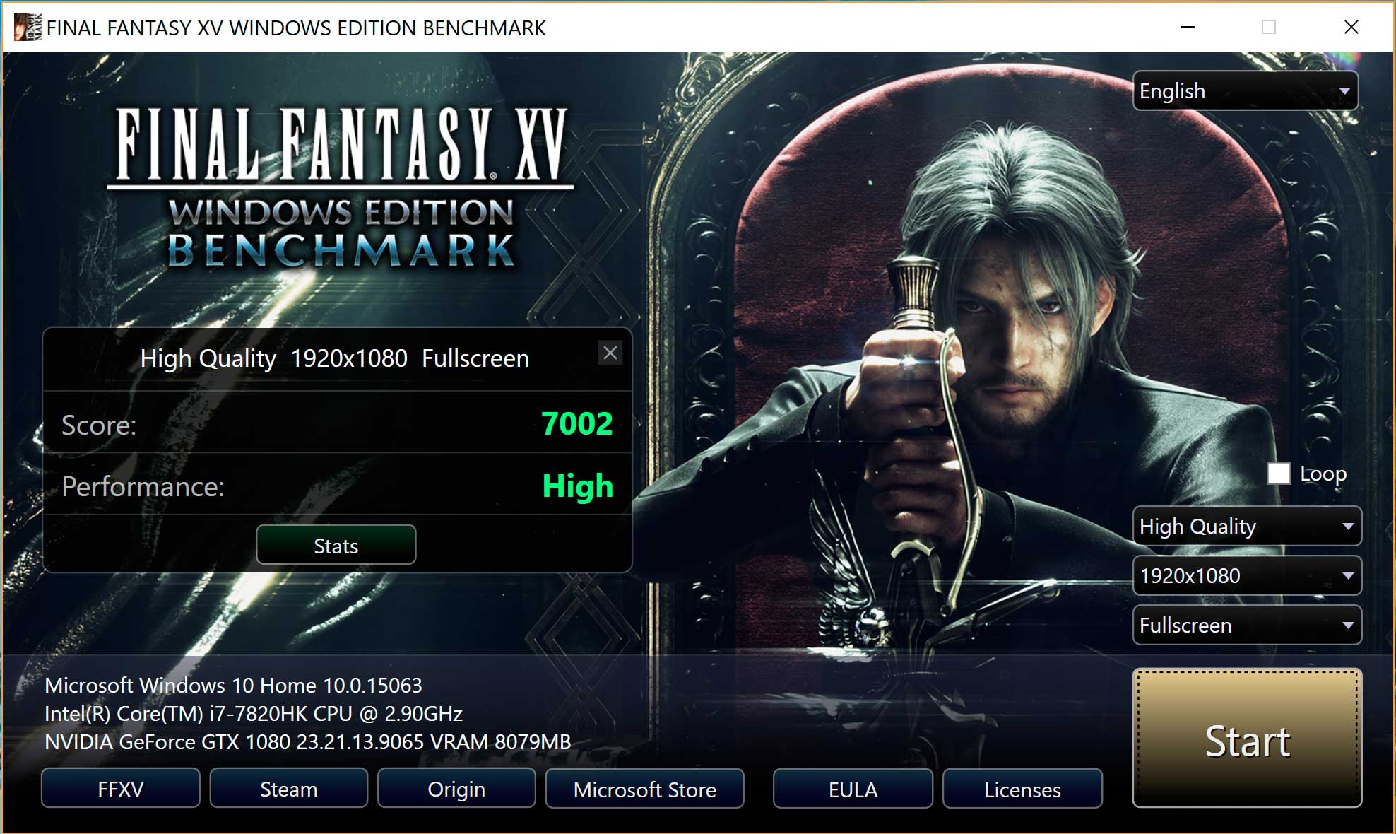 Rendimiento de Final Fantasy XV Rendimiento de Final Fantasy XV