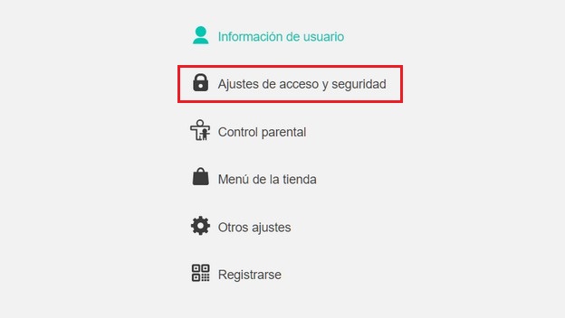 verificación en dos pasos Switch verificación en dos pasos Switch