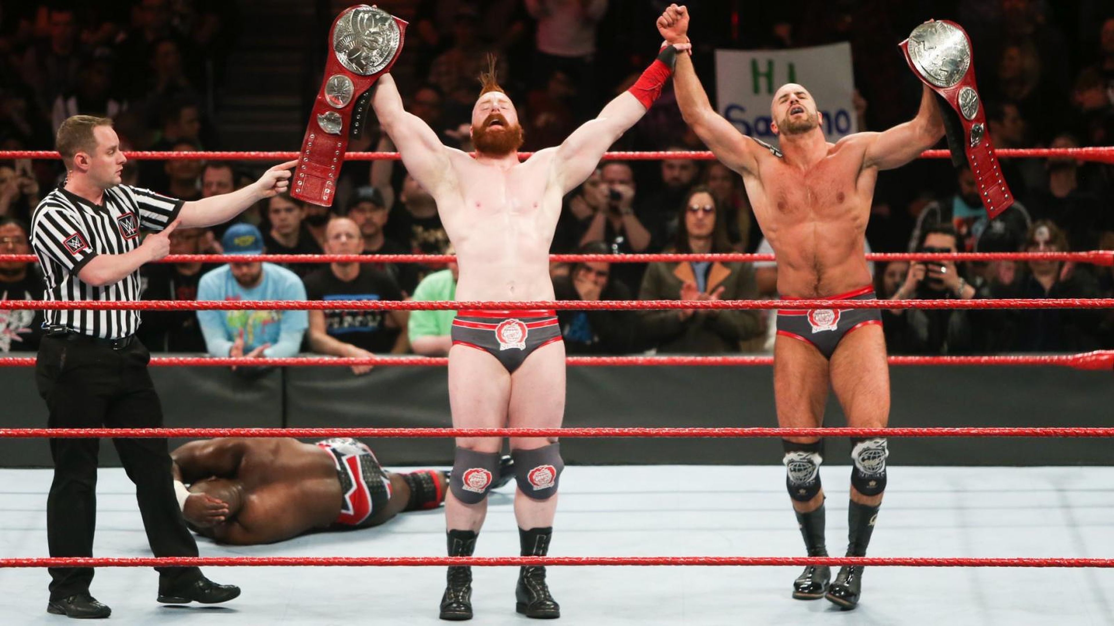 WWE Elimination chamber 2018 - Cesaro y Sheamus derrotaron a Titus Worldwide