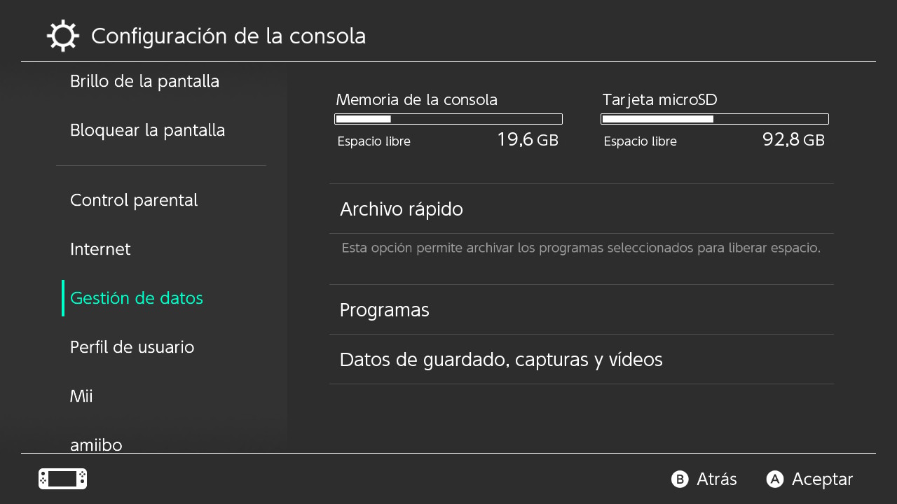 Almacenamiento Switch Almacenamiento Switch