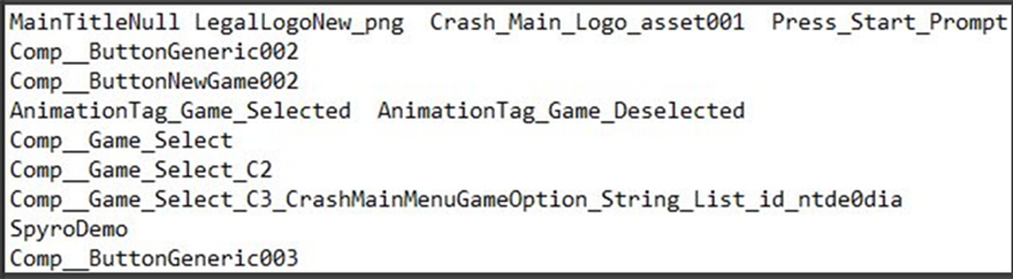 Código de Crash Bandicoot con pista de Spyro