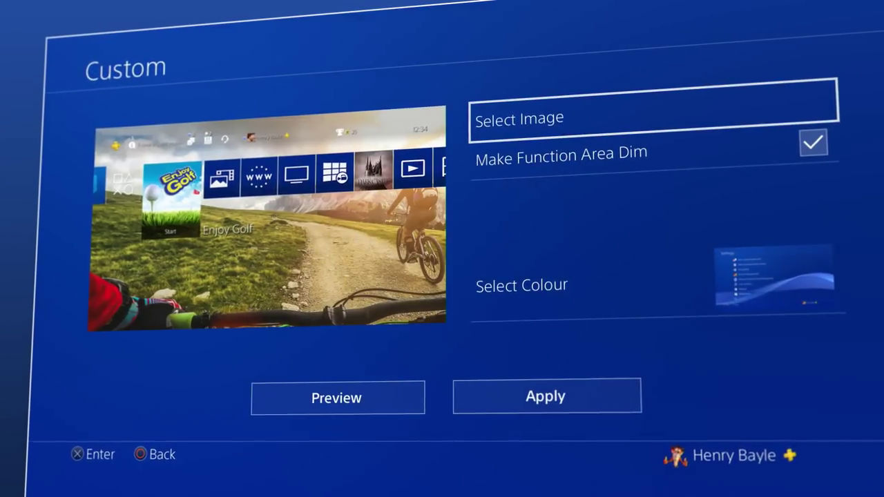 Cómo personalizar el fondo de pantalla de Cambiar fondo de pantalla PS4