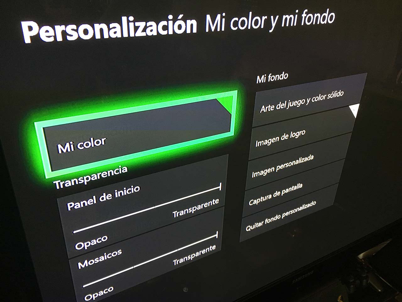 Fondo pantalla Xbox One Fondo pantalla Xbox One