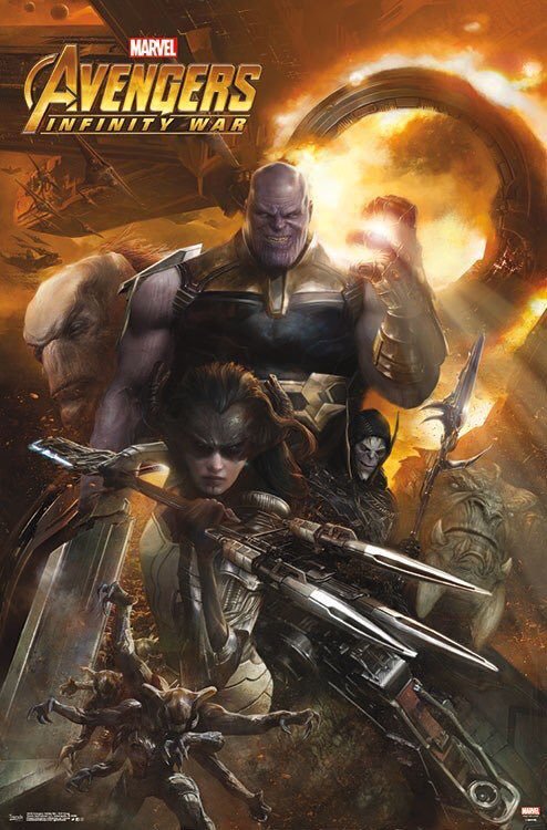 Póster Orden Negra Vengadores Infinity War Póster Orden Negra Vengadores Infinity War