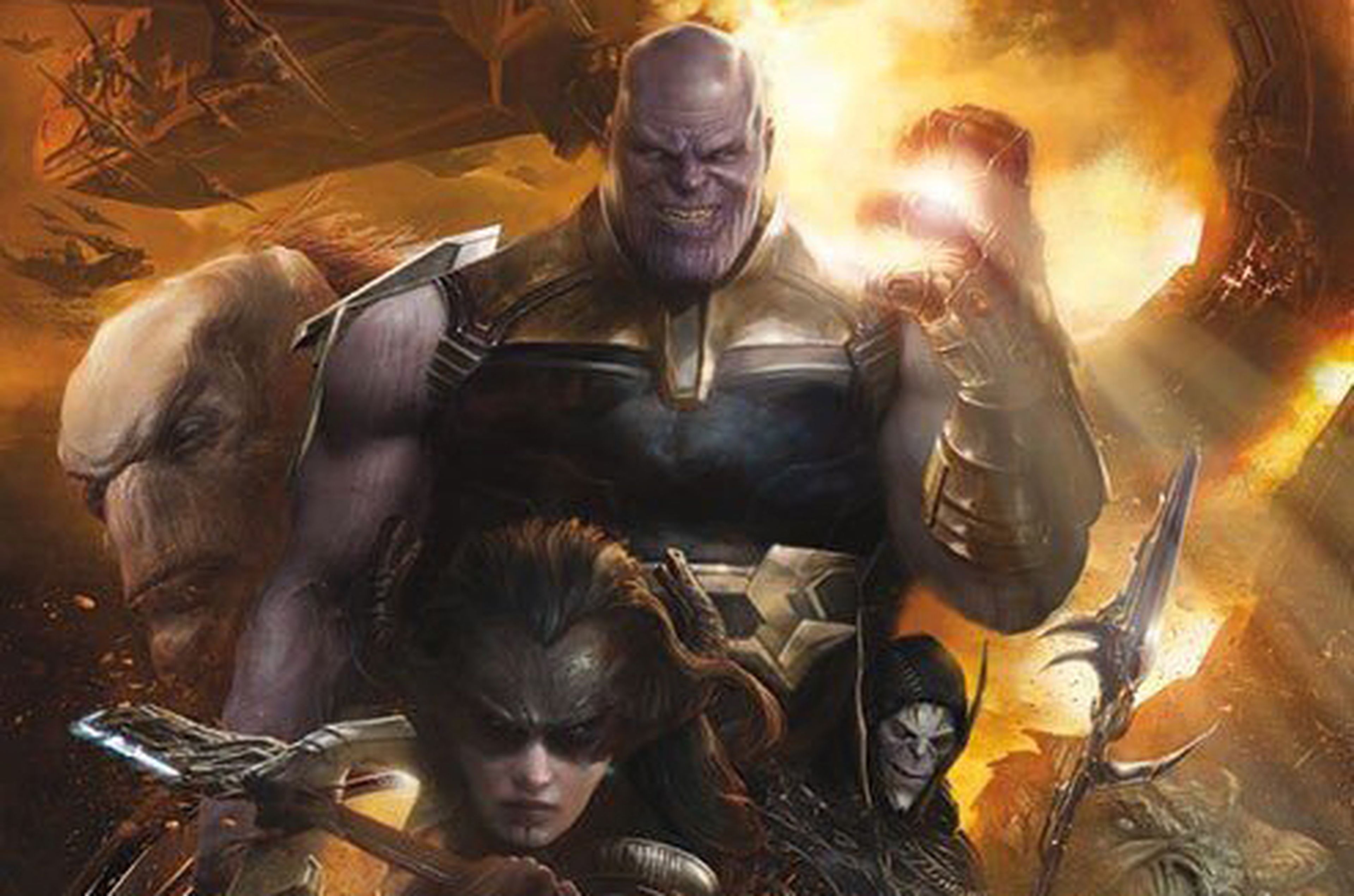 Póster Vengadores: Infinity War Orden Negro Thanos