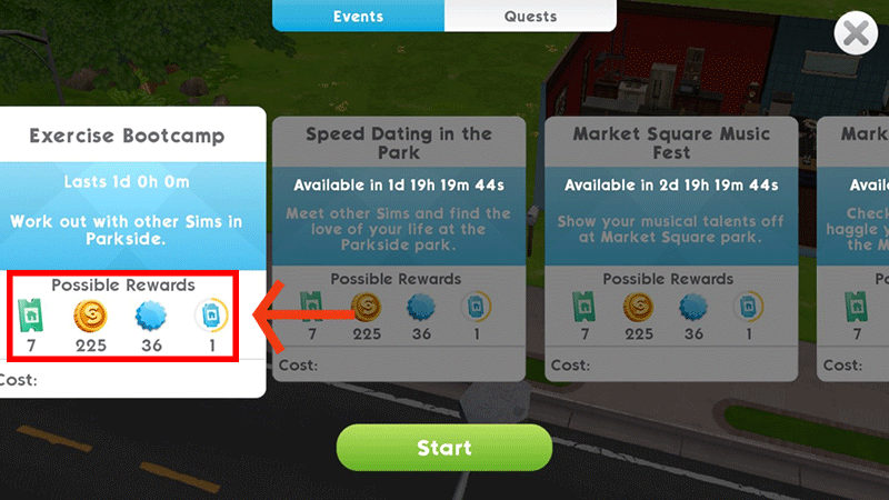 Los Sims Móvil - Eventos especiales Los Sims Móvil