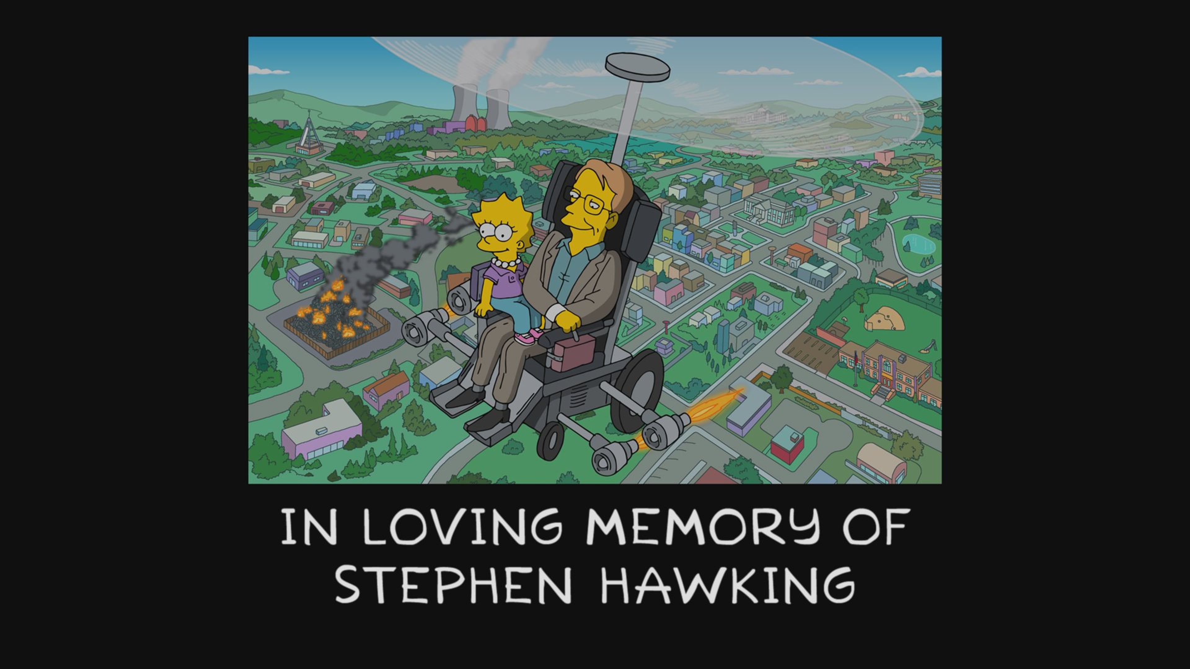 Stephen Hawking homenaje Simpson