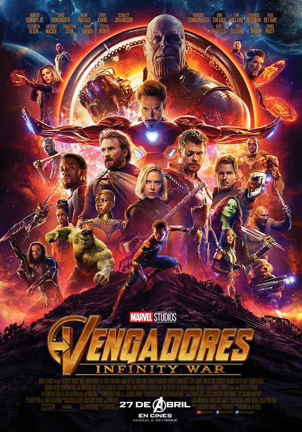 Vengadores: Infinity War póster Vengadores: Infinity War póster