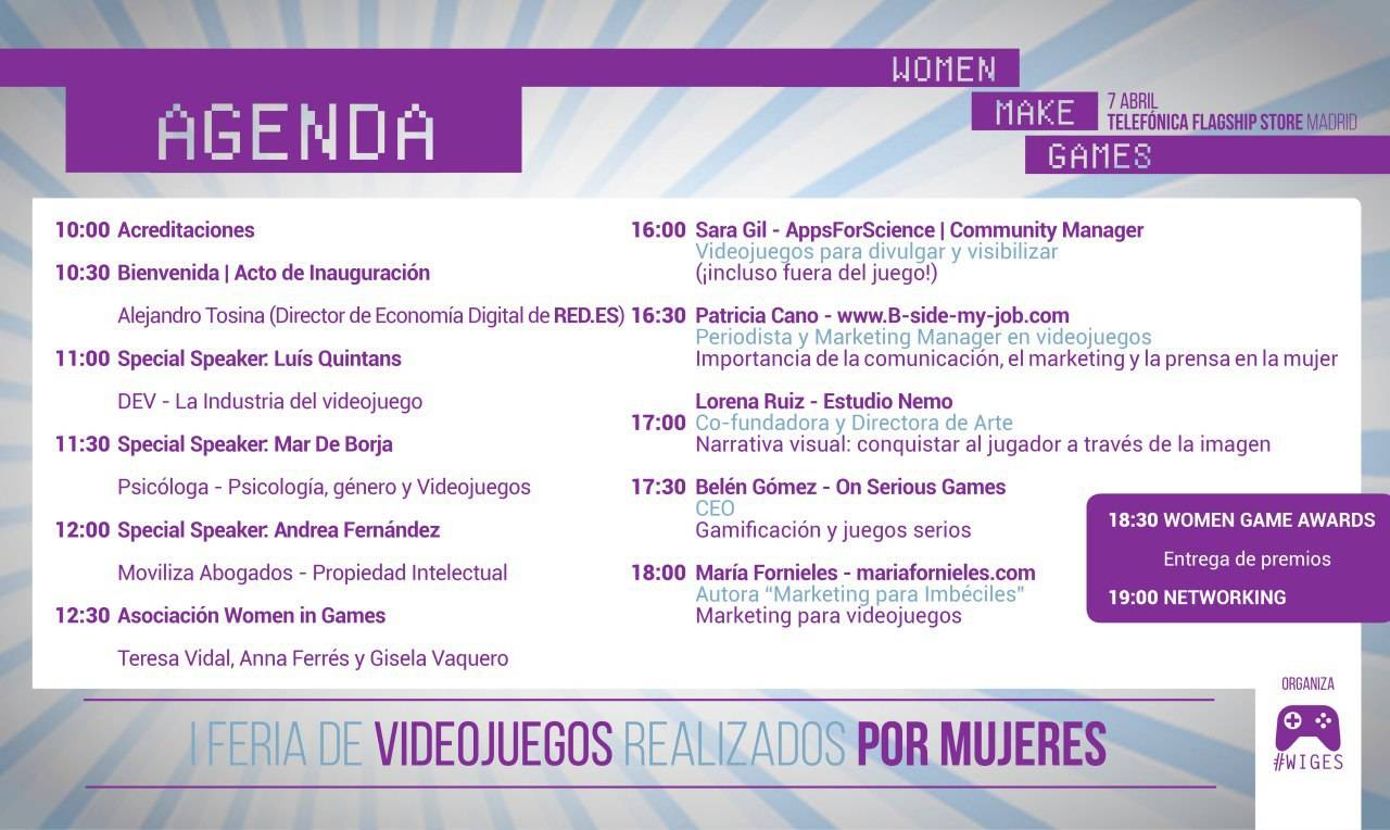 Agenda Women Make Games Agenda Women Make Games