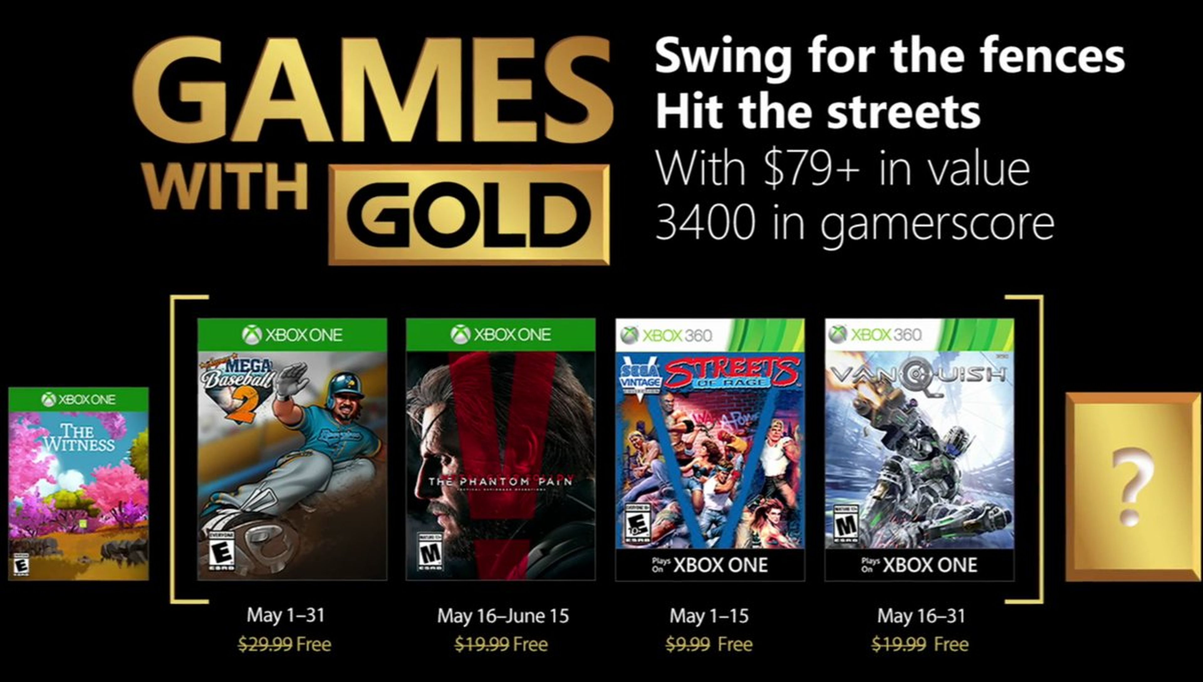 Games with Gold mayo 2018