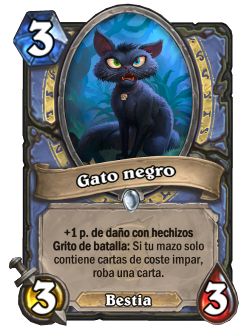 El gato negro Hearthstone hearthstone