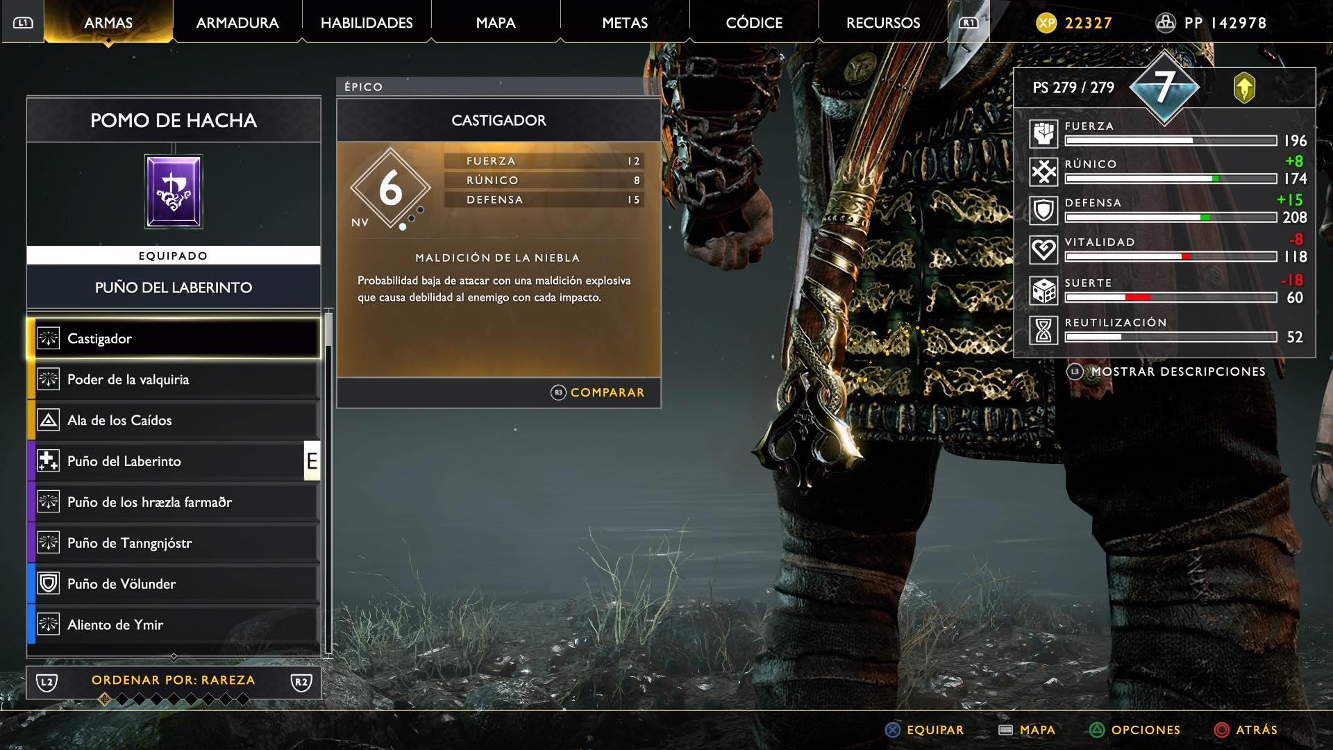 God of War pomo Castigador God of War pomo Castigador