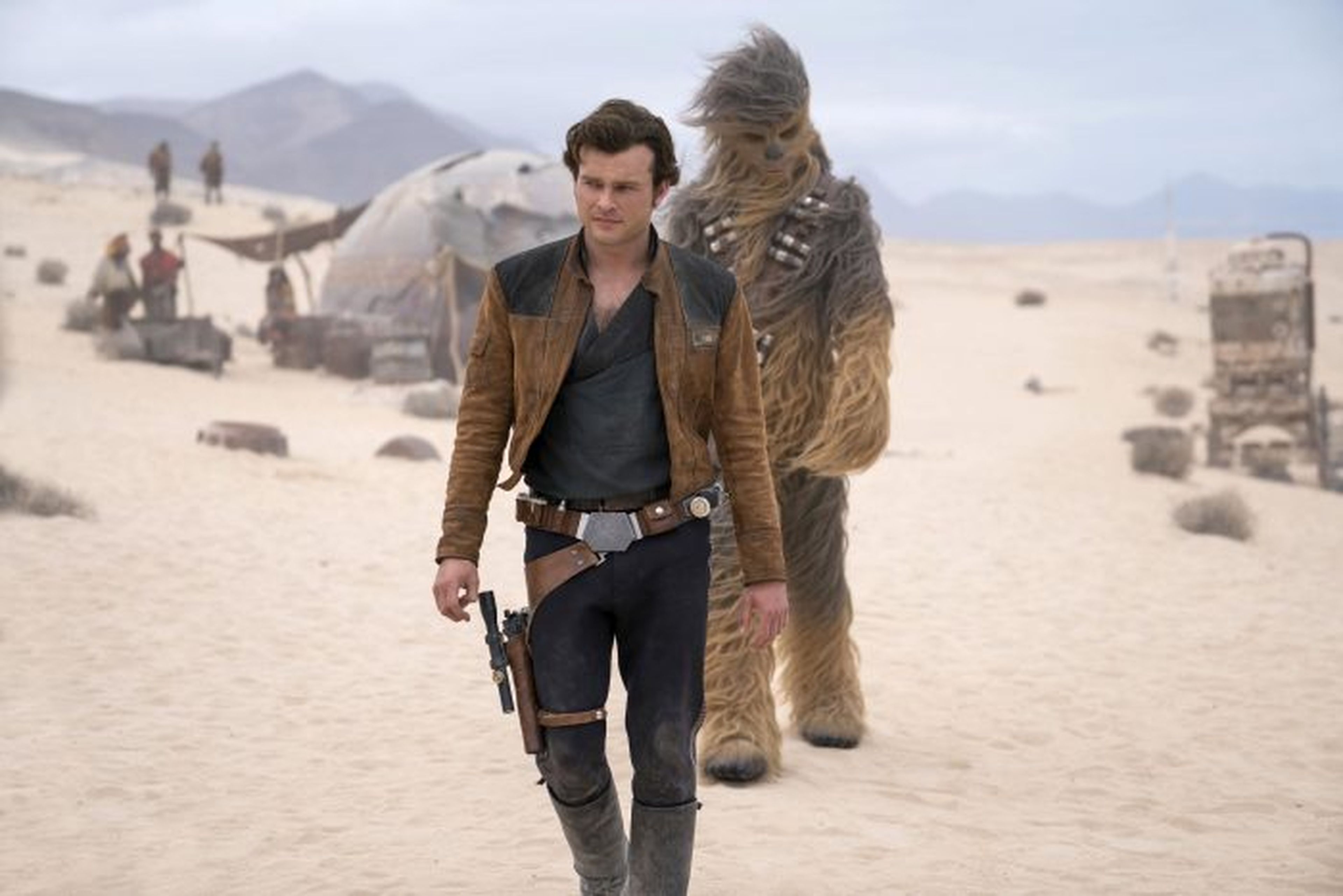 Han Solo y Chewbacca en Han Solo: Una historia de Star Wars