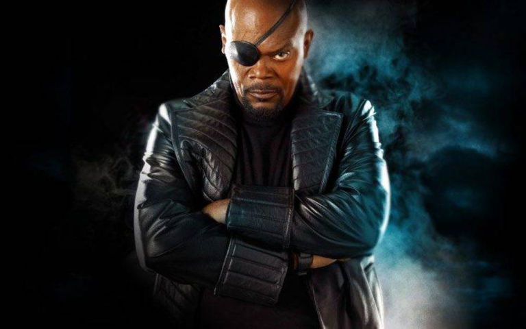 Nick Furia (Samuel L. Jackson) en el UCM Nick Furia UCM