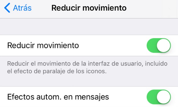 reducir movimiento ios reducir movimiento ios