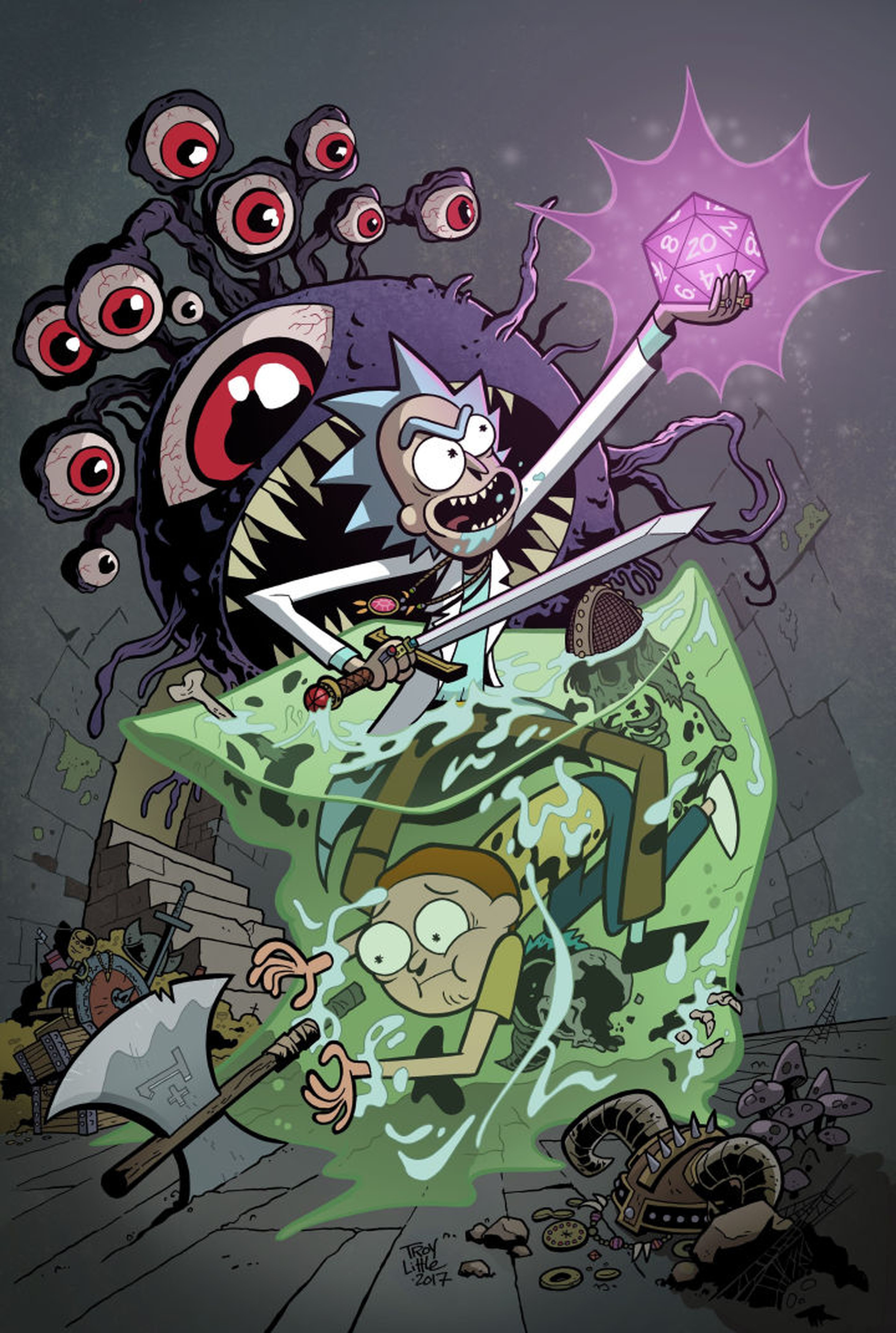 Rick y Morty crossover Dungeons & Dragons
