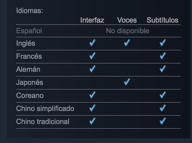 Shenmue I & II - Idiomas Shenmue I & II - Idiomas