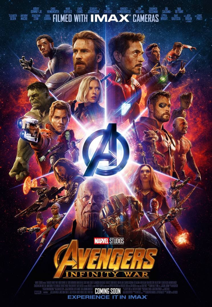 Vengadores: Infinity War póster IMAX Vengadores: Infinity War póster IMAX