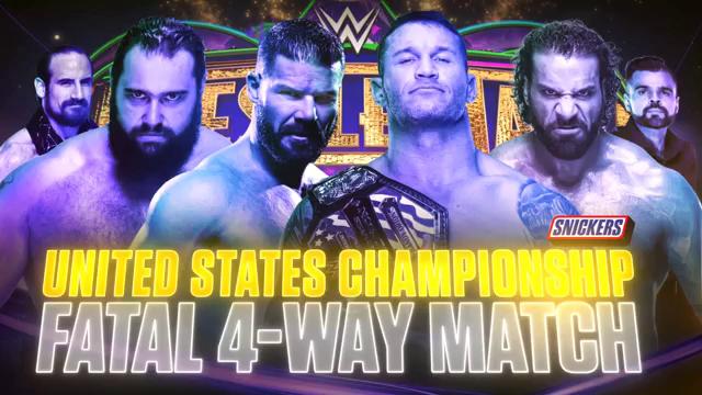 WWE WrestleMania 34 - Campeonato de los Estados Unidos - Randy Orton vs. Bobby Roode vs. Jinder Mahal vs. Rusev WWE WrestleMania 34 - Campeonato de los Estados Unidos - Randy Orton vs. Bobby Roode vs. Jinder Mahal vs. Rusev