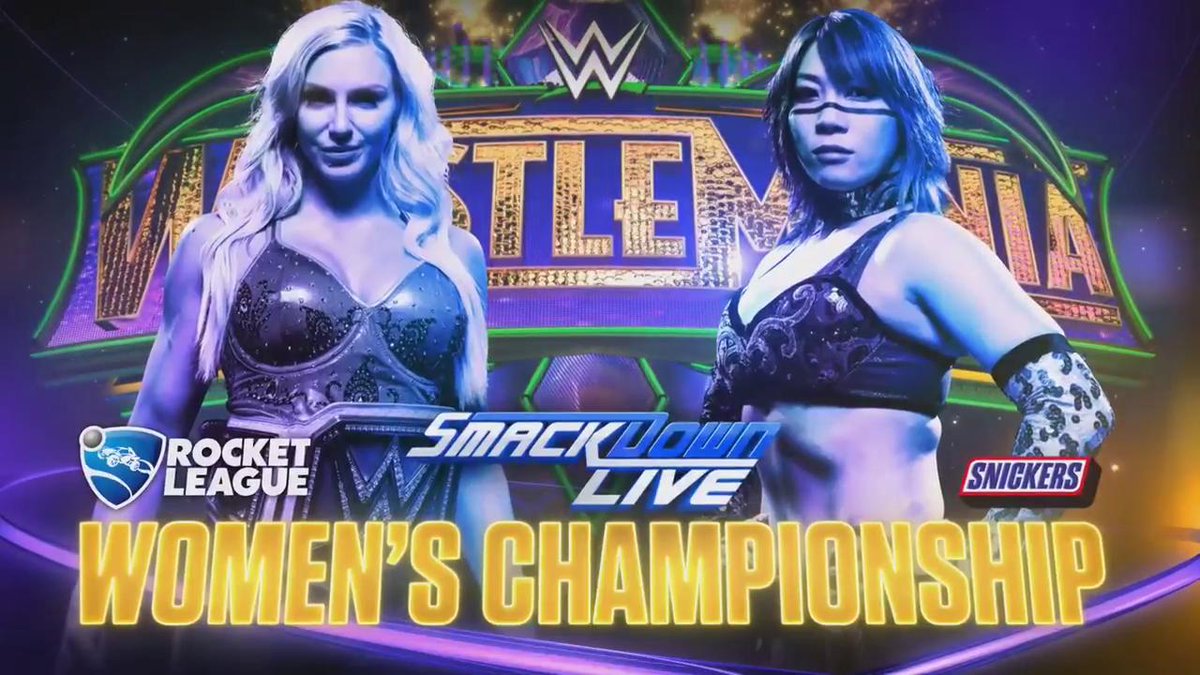 WWE WrestleMania 34 - Camponato Femenino de SmackDawn - Charlotte Flair vs. Asuka WWE WrestleMania 34 - Camponato Femenino de SmackDawn - Charlotte Flair vs. Asuka