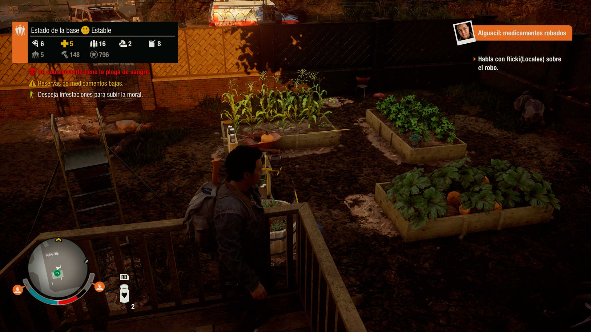 Análisis State of Decay 2 - huerto Análisis State of Decay 2 - huerto