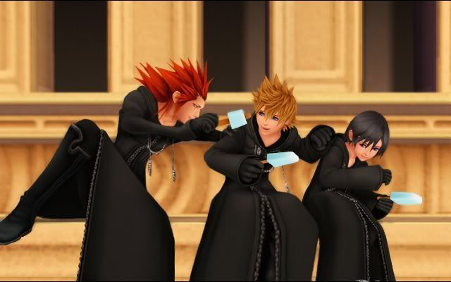 Axel, Roxas y Xion Axel Roxas Xion Kingdom Hearts