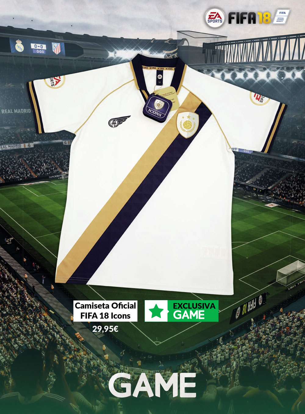 Camiseta FIFA 18 FUT ICON Game fifa 18