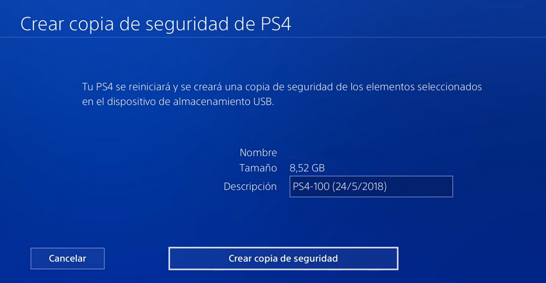 Cómo hacer una copia de seguridad del disco duro de PS4 Tutorial PS4