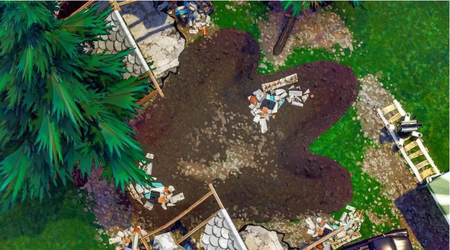 Huella dinosaurio Fortnite Huella dinosaurio Fortnite